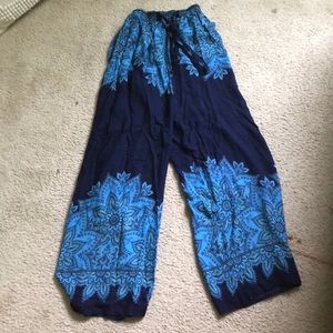 Hand-Made flowy wide leg pants
